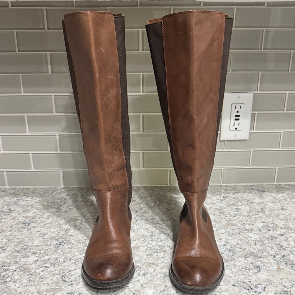 Franco Sarto Brown Over the Knee Boots